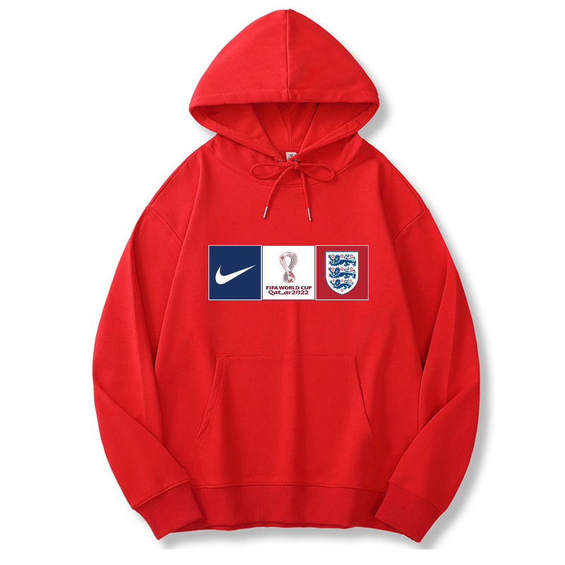 Men's England World Cup Soccer Hoodie Red Men's England World Cup Soccer Hoodie Red